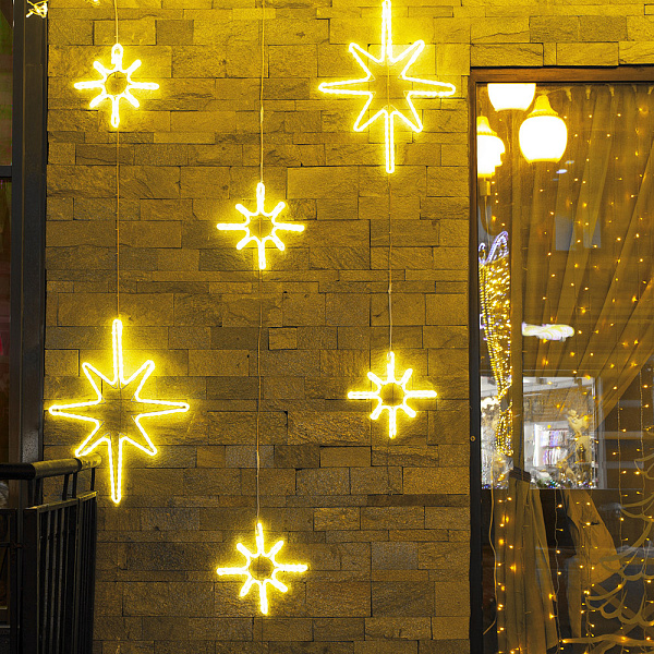 Фигура cветодиодная ARD-STAR-M3-380x250-36LED Warm (230V, 2.5W) (Ardecoled, IP65) Lednikoff