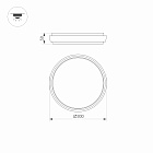 Светильник LGD-GIRO-R300-30W Day4000 (GR, 110 deg, 230V) (Arlight, IP54 Металл, 3 года) Lednikoff