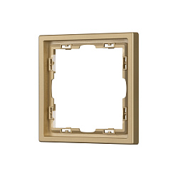 Рамка пластиковая FRM-NOBE-SFPL-1-GD (Arlight, Золотой песок)