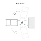 Профиль с экраном SL-LINE-3667-2500 WHITE+OPAL (Arlight, Алюминий) Lednikoff