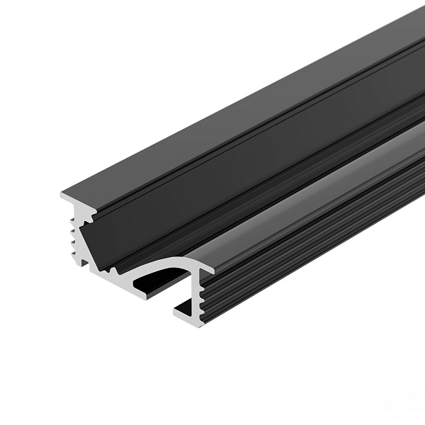 Профиль SL-BEVEL-W21-F-2000 ANOD BLACK (Arlight, Алюминий) Lednikoff