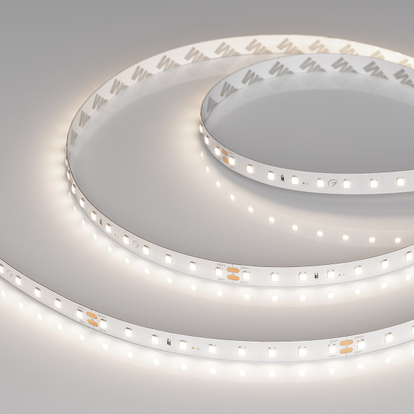 Светодиодная лента RT-A90-10mm 24V Day4000 (4.8 W/m, IP20, 2835, 5m) (Arlight, высок.эфф.200 лм/Вт) Lednikoff