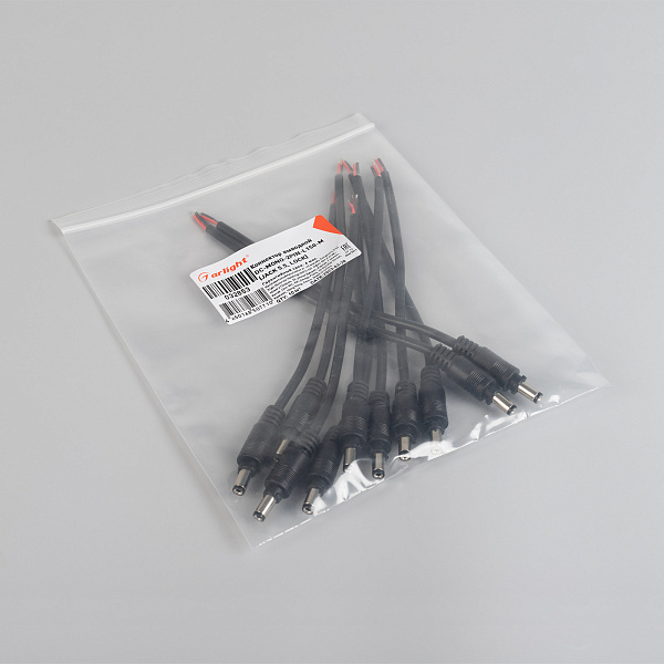 Коннектор выводной DC-MONO-2PIN-L150-M (JACK 5.5, LOCK) (Arlight, -) Lednikoff