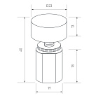 Диммер SR-NAVE-R24-BK (12-24V, 48-96W, M-FC) (Arlight, IP65 Пластик, 2 года) Lednikoff