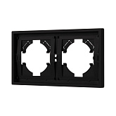 Рамка пластиковая FRM-TENDO-SFPL-2-BK (Arlight, Матовый черный)