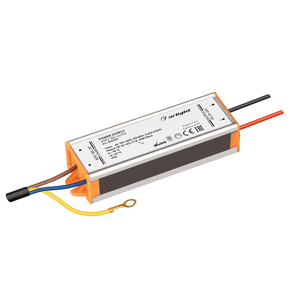 Блок питания ARPJ-SN-45700 (30W, 20-45V, 700mA) (Arlight, IP65 Металл, 3 года) Lednikoff