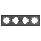 Рамка пластиковая FRM-TENDO-SFPL-4-GR (Arlight, Матовый графитовый) Lednikoff