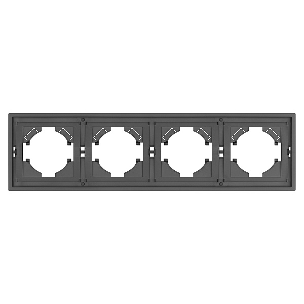 Рамка пластиковая FRM-TENDO-SFPL-4-GR (Arlight, Матовый графитовый) Lednikoff
