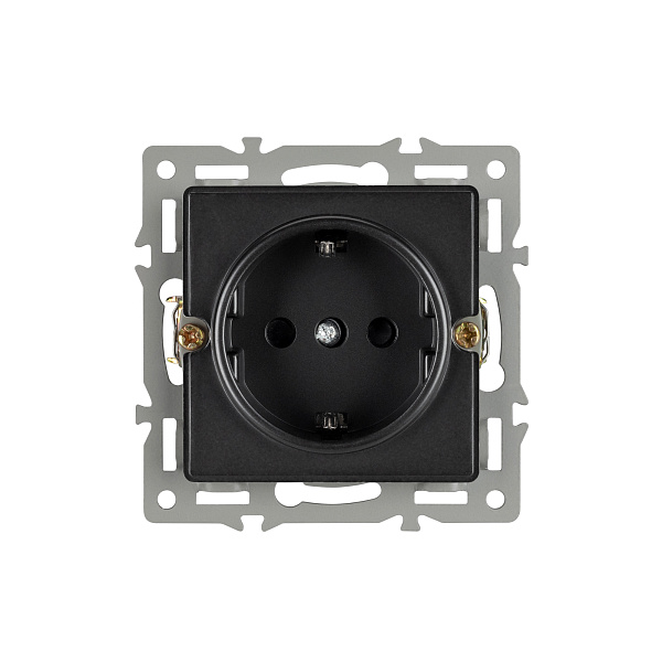 Механизм электрической розетки SCT-GP-MEU-PL-BK (250V, 16A) (Arlight, -) Lednikoff