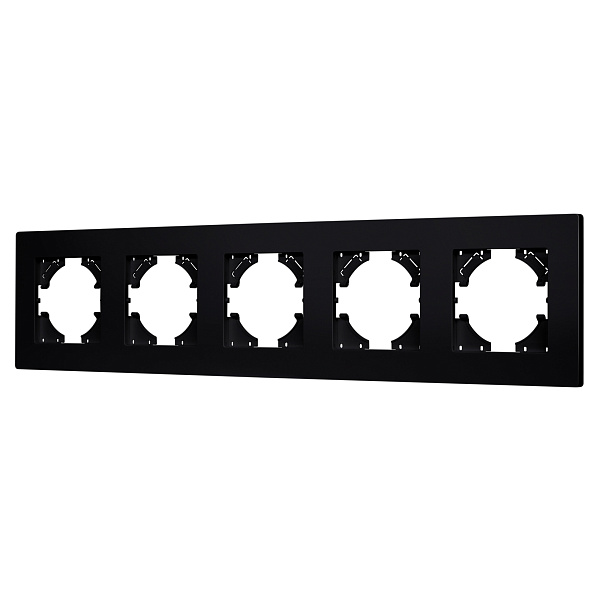 Рамка пластиковая FRM-PERIO-PL-5-BK (Arlight, -) Lednikoff