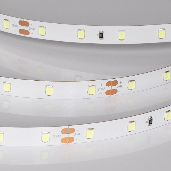 Светодиодная лента RT-A60-8mm 24V Ice Blue (4.8 W/m, IP20, 5m) (Arlight, -) Lednikoff