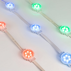 Модуль управляемый SPI-F6-D40 24V RGB-RAM-Auto (1.25W, IP68, 120 deg) (Arlight, Пластик, 3 года)