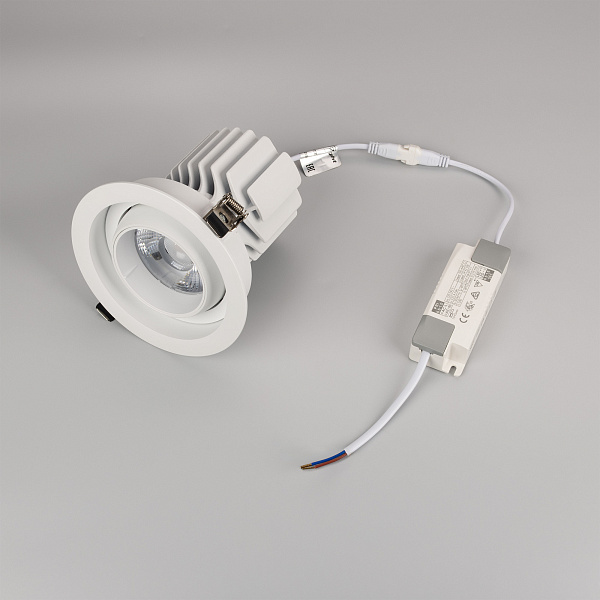 Светильник MS-VORTEX-BUILT-R135-30W Warm3000 (WH-WH, 30 deg, 230V) (Arlight, IP20 Металл, 5 лет) Lednikoff