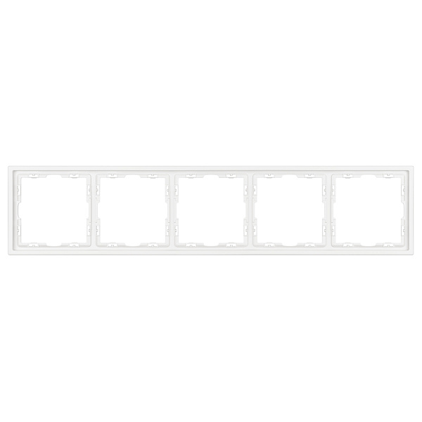 Рамка пластиковая FRM-NOBE-SFPL-5-WH (Arlight, Белый кварц) Lednikoff