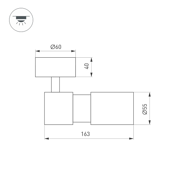 Светильник SP-ARTEMIS-SURFACE-FLAP-R55-12W Warm3000 (WH, 8-80 deg, 230V) (Arlight, IP20 Металл, 5 лет) Lednikoff