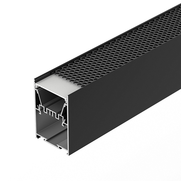 Профиль LINE-5075-HONEYCOMB-2000 BLACK (Arlight, Алюминий) Lednikoff