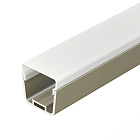 Профиль с экраном LINE-D-3734-2000 TETRA OLIVE GREY+OPAL  (Arlight, Алюминий) Lednikoff