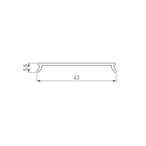 Экран LINE-5050-DUAL-2000 BLACK (Arlight, Пластик) Lednikoff