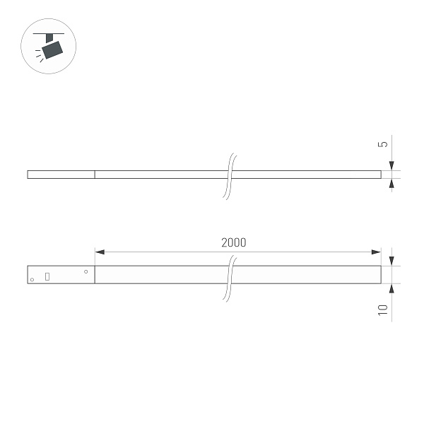 Светильник MAG-MICROCOSM-FLAT-ELASTIC-L2000-16W Day4000 (BK, 100 deg, 24V) (Arlight, IP20 Пластик, 3 года)