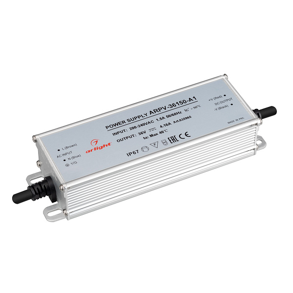 Блок питания ARPV-36150-A1 (36V, 4.16A, 150W) (Arlight, IP67 Металл, 3 года) Lednikoff