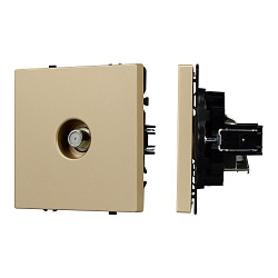 Механизм спутниковой розетки SCT-NOBE-MST1-SFPL-GD (SAT) (Arlight, Золотой песок)