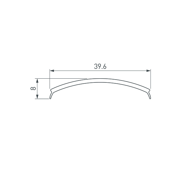 Экран матовый KLUS-P45-2000 Round OPAL (Arlight, Пластик) Lednikoff
