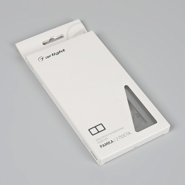 Рамка пластиковая FRM-PERIO-PL-2-GR (Arlight, -) Lednikoff