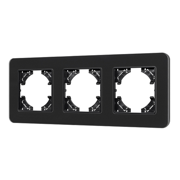 Рамка стеклянная FRM-OMALI-SFGS-3-BK (Arlight, -) Lednikoff