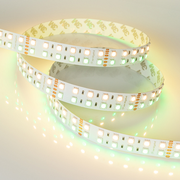 Светодиодная лента RT 2-5000 24V RGB-Warm 2x2 (5060, 720 LED, LUX) (Arlight, 32 Вт/м, IP20) Lednikoff