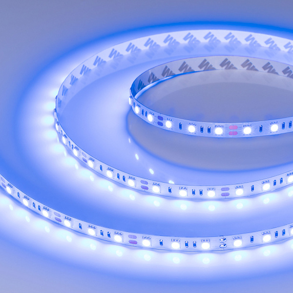 Светодиодная лента RT-B60-10mm 12V Blue (14.4 W/m, IP20, 5m) (Arlight, Открытый) Lednikoff