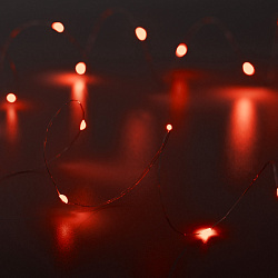 Светодиодная гирлянда ARD-DEW-HOME-2000-CLEAR-20LED-STD Red (1.5V, Battery Pack, Cork) (Ardecoled, IP20)