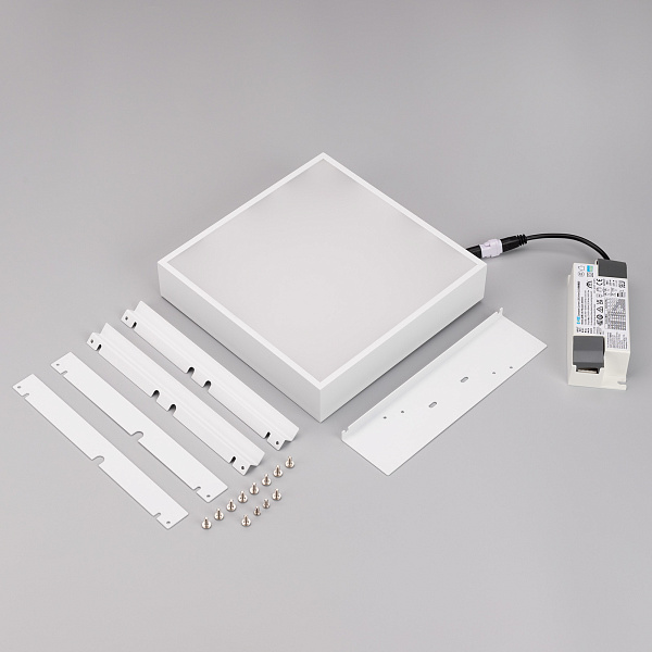 Светильник DL-GRIGLIATO-S190x190-24W Warm3000 (WH, 100 deg, 230) (Arlight, IP40 Металл, 5 лет) Lednikoff