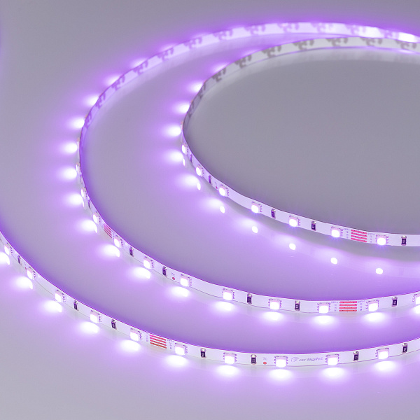 Светодиодная лента RT-G60-5mm 24V RGB (6.6 W/m, IP20, 3838, 5m) (Arlight, узкая) Lednikoff