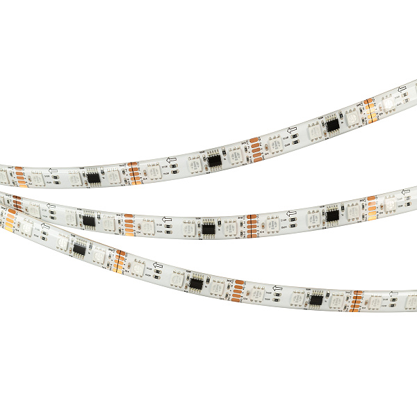 Светодиодная лента герметичная DMX-SE-B60-10mm 12V RGB-PX3 (14 W/m, IP65, 5060, 5m) (Arlight, -) Lednikoff