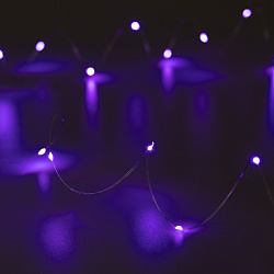 Светодиодная гирлянда ARD-DEW-HOME-2000-CLEAR-20LED-STD Purple (1.5V, Battery Pack, Cork) (Ardecoled, IP20)