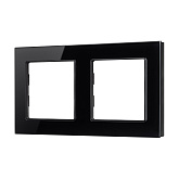 Рамка стеклянная FRM-GLARE-GS-2-BK (Arlight, -)