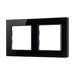 Рамка стеклянная FRM-GLARE-GS-2-BK (Arlight, -)