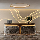 Светодиодная лента герметичная MOONLIGHT-TOP-X320-11x7mm 24V Warm2700 (10 W/m, IP65, CSP, 5m, wire x2) (Arlight, Силикон)