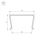 Профиль гибкий WPH-FLEX-1414-1000  (Arlight, Сталь) Lednikoff