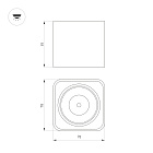 Светильник SP-DICE-S78x78-10W Day4000 (BK, 24 deg, 230V) (Arlight, IP54 Металл, 5 лет) Lednikoff