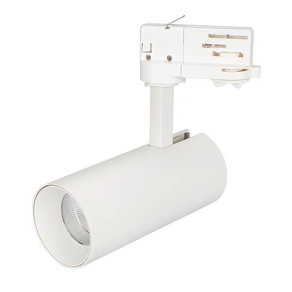 Светильник SP-POLO-TRACK-LEG-R65-8W Warm3000 (WH-WH, 40 deg) (Arlight, IP20 Металл, 3 года)
