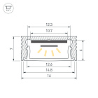 Профиль SL-SLIM-H7-3000 ANOD (BY) (Arlight, Алюминий) Lednikoff