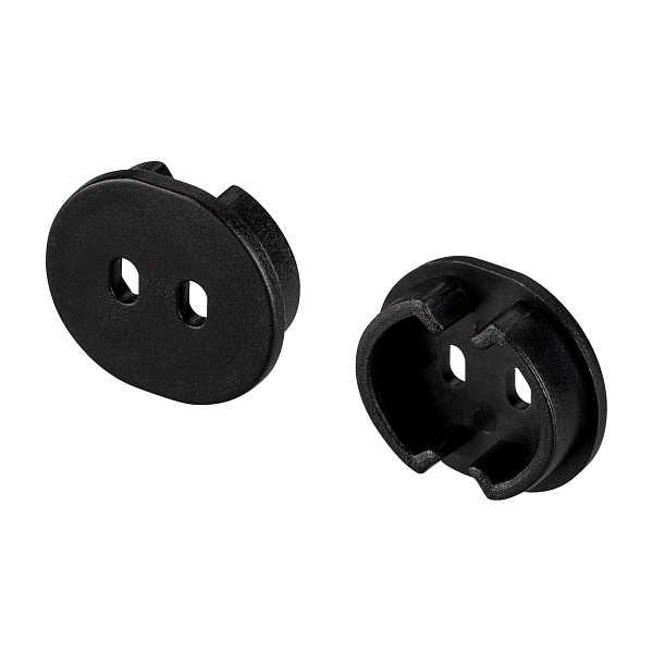 Заглушка ARH-ROUND-D20-DUAL BLACK с отверстием (Arlight, Пластик) Lednikoff