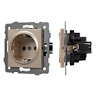 Механизм электрической розетки SCT-MEU1-PL-GD-V (250V, 16A) (Arlight, -) Lednikoff