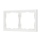 Рамка пластиковая FRM-NOBE-SFPL-2-WH (Arlight, Белый кварц)