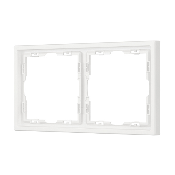 Рамка пластиковая FRM-NOBE-SFPL-2-WH (Arlight, Белый кварц) Lednikoff