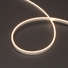 Светодиодная лента герметичная MOONLIGHT-SIDE-A168-4x10mm 24V Warm3000 (7.2 W/m, IP65, 5m, wire x2) (Arlight, Вывод прямой, 3 года)