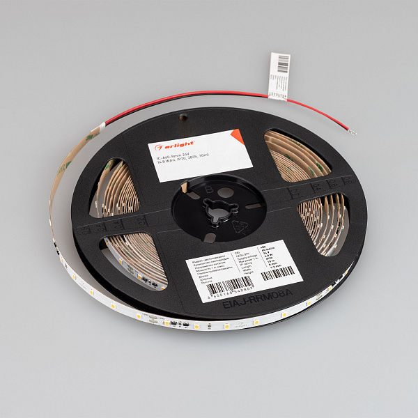 Светодиодная лента IC-A60-8mm 24V White6000 (4.8 W/m, IP20, 2835, 10m) (Arlight, стабилизированная) Lednikoff