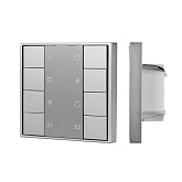 INTELLIGENT ARLIGHT Кнопочная панель DALI-201-23-1G-2SC-RGBW-DT8-IN Silver (BUS, Frame) (IARL, IP20 Металл, 3 года)