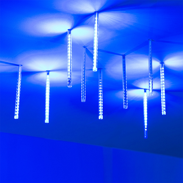 Светодиодная гирлянда ARD-ICEFALL-CLASSIC-D12-200-10PCS-CLEAR-32LED-LIVE BLUE (230V, 10.5W) (Ardecoled, IP65) Lednikoff